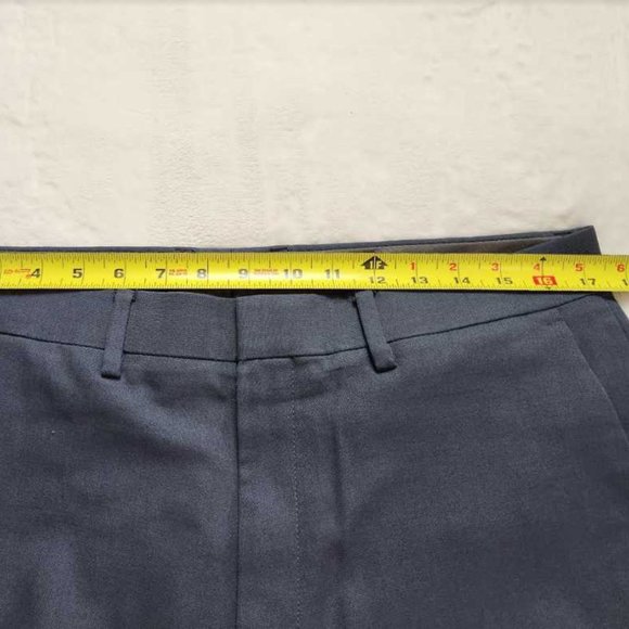 Men's 34x34 Kenneth Cole Reaction stretch modern fit flat front dress pant navy - Picture 9 of 13